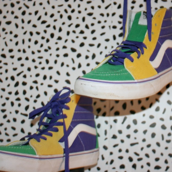 mardi gras color vans